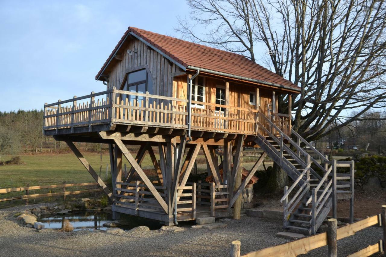 Les Cabanes Des Fontaines Saint-Sernin-du-Bois Eksteriør billede