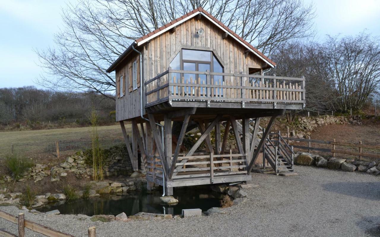Les Cabanes Des Fontaines Saint-Sernin-du-Bois Eksteriør billede
